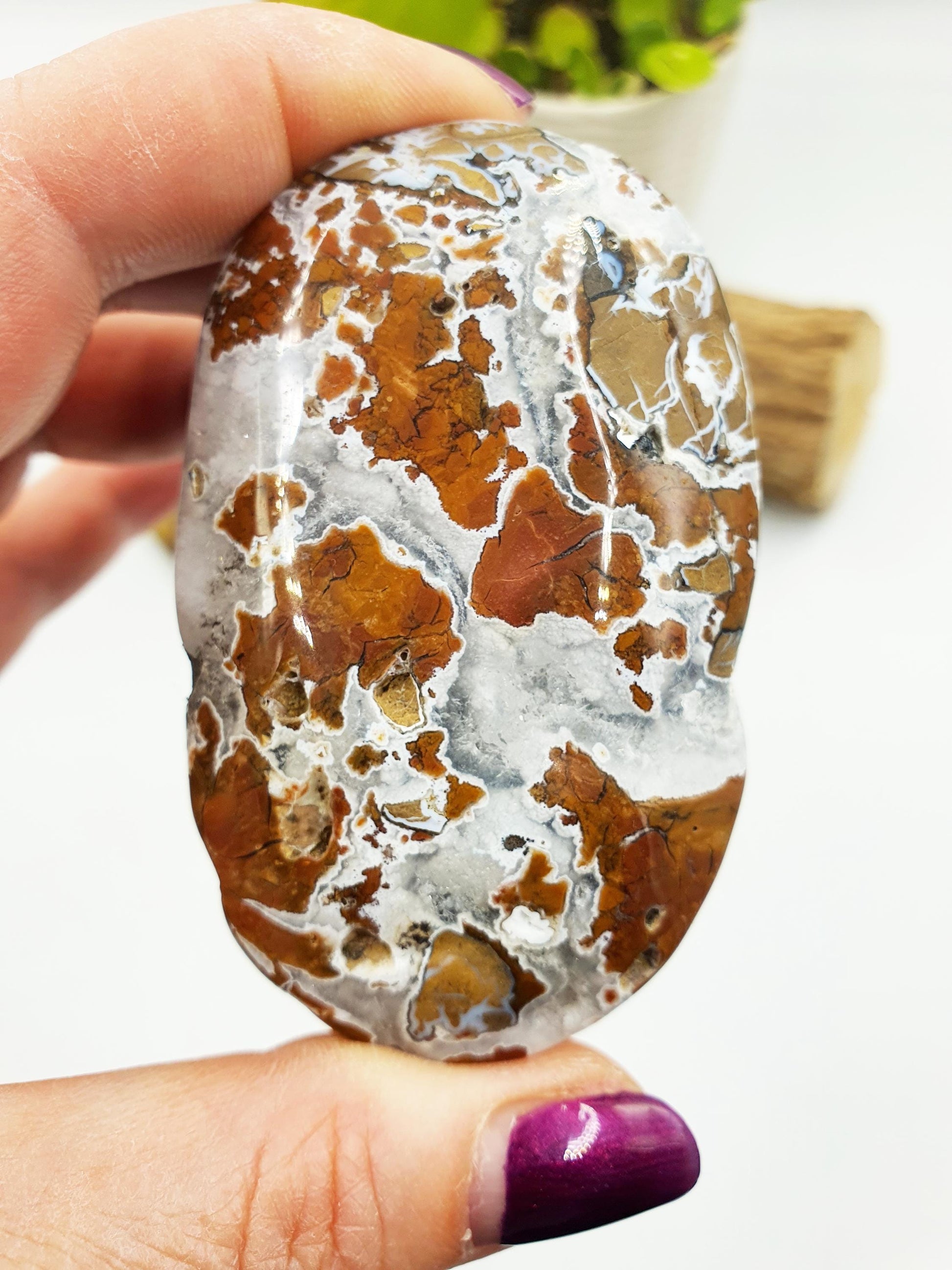 Agate Drusy Palm