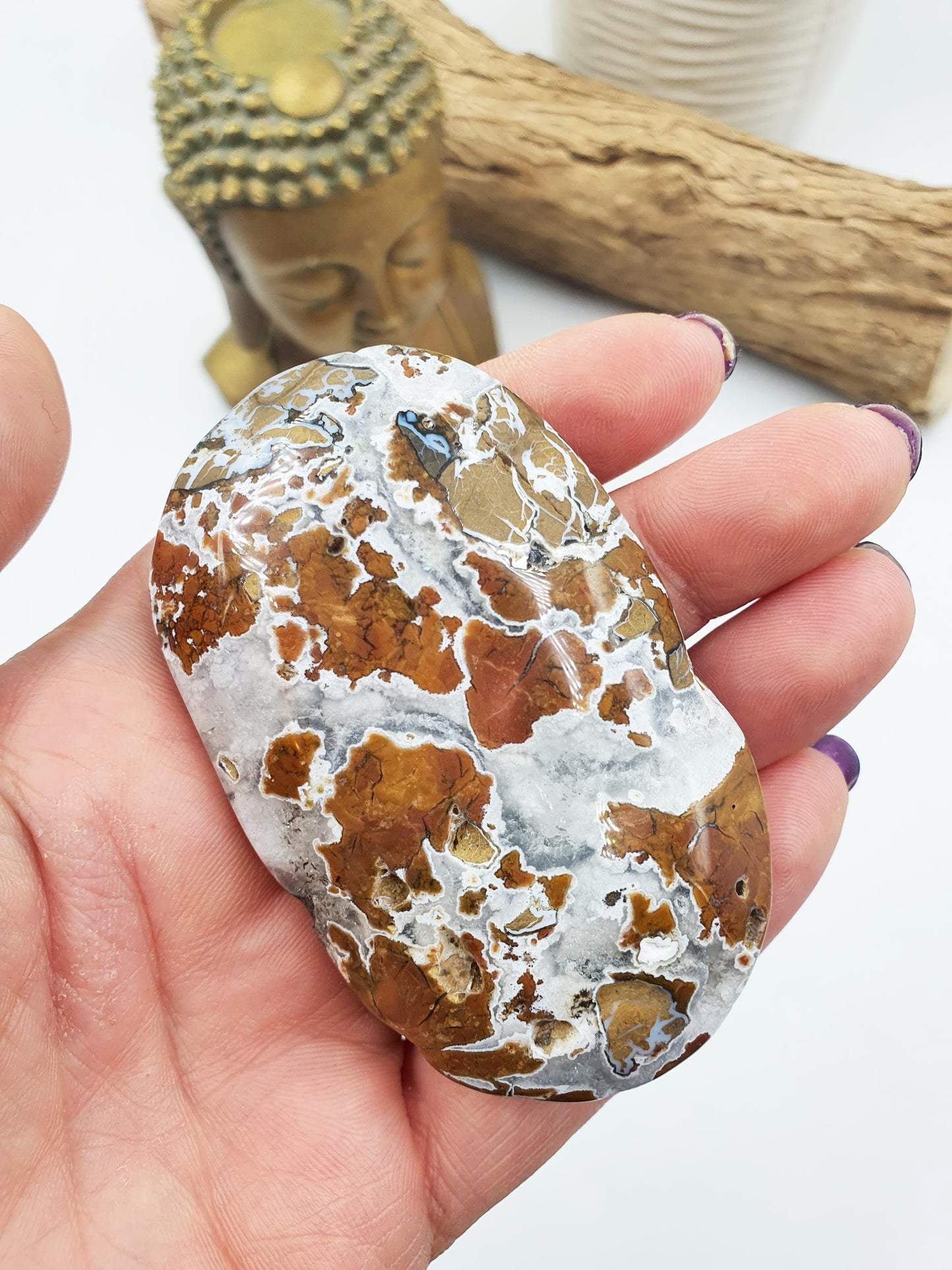 Agate Drusy Palm