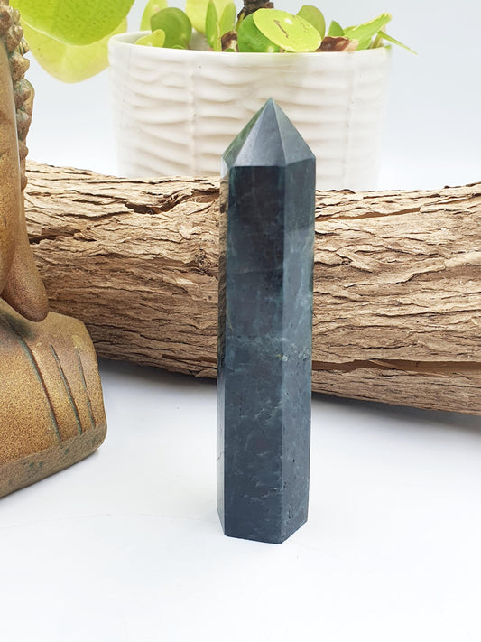 Dark Blue Apatite Tower