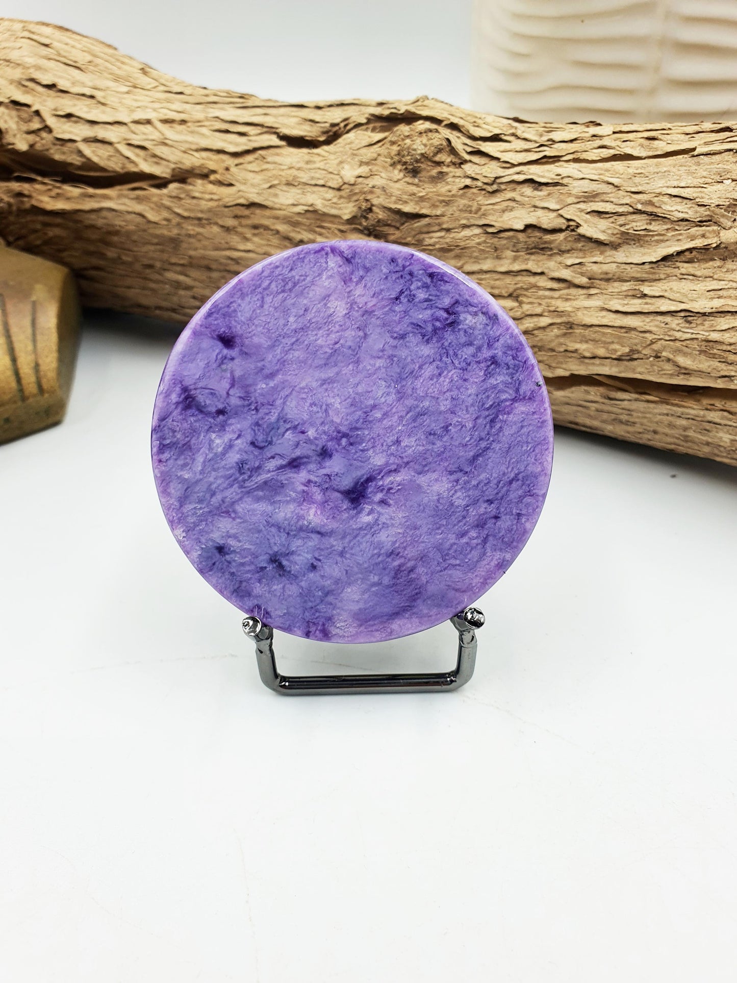 A Grade Flashy Charoite Disc