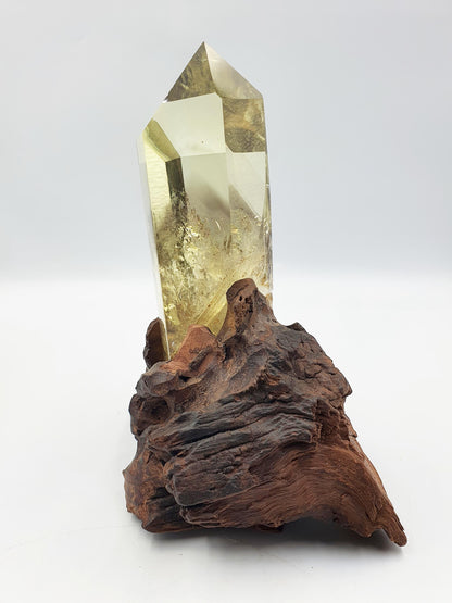 Large Phantom Citrine Tower with stand