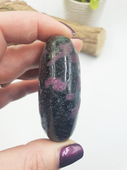 Unique Ruby in Zoisite Palm