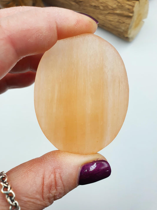 Peach Selenite Palm