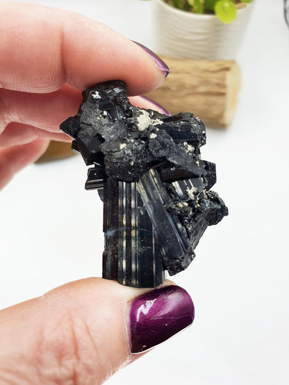 Sparkly Zambian Black Tourmaline Specimen