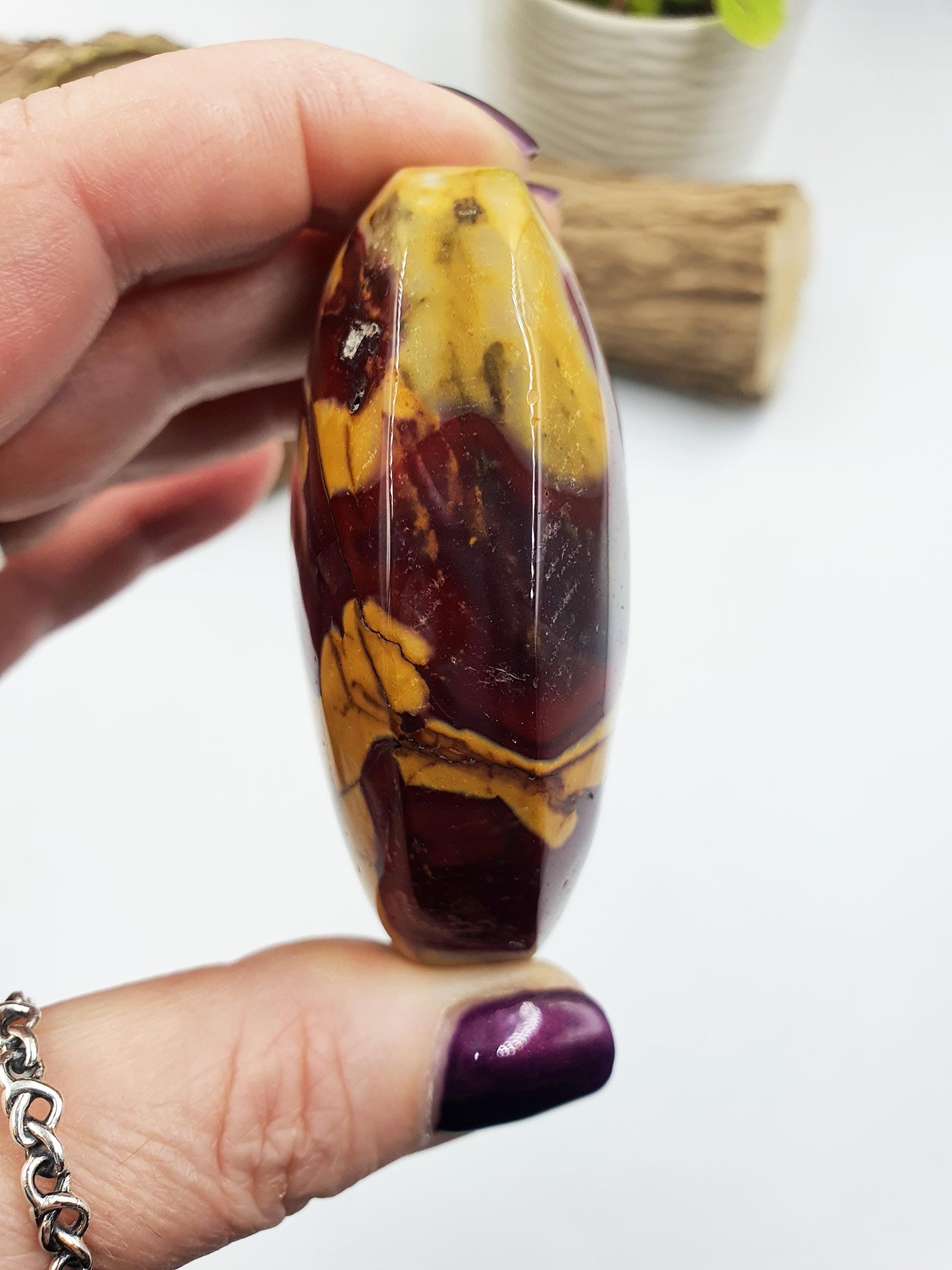 Large Mookaite Jasper Palm