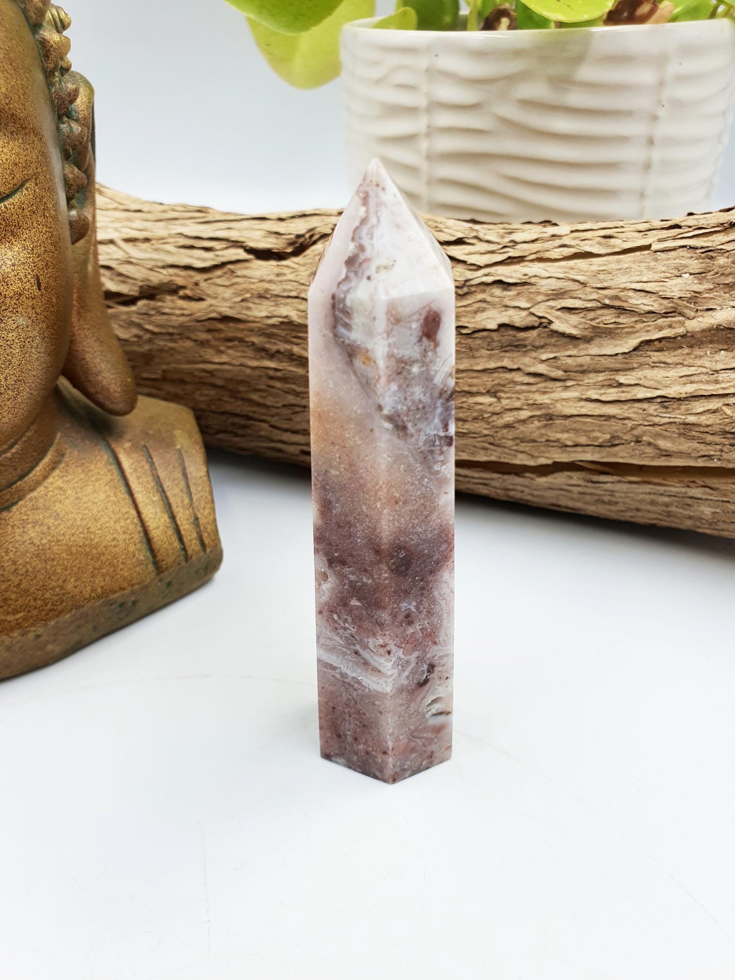 Pink Fluorite Root Tower