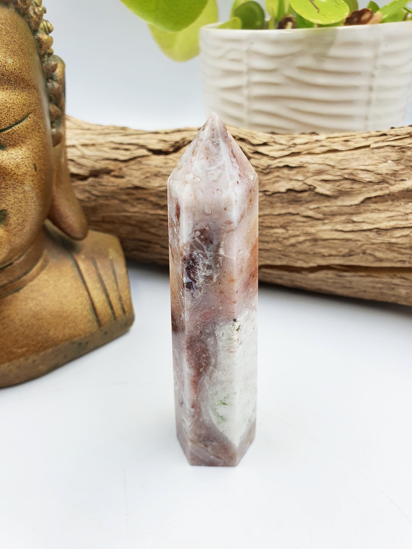 Pink Fluorite Root Tower