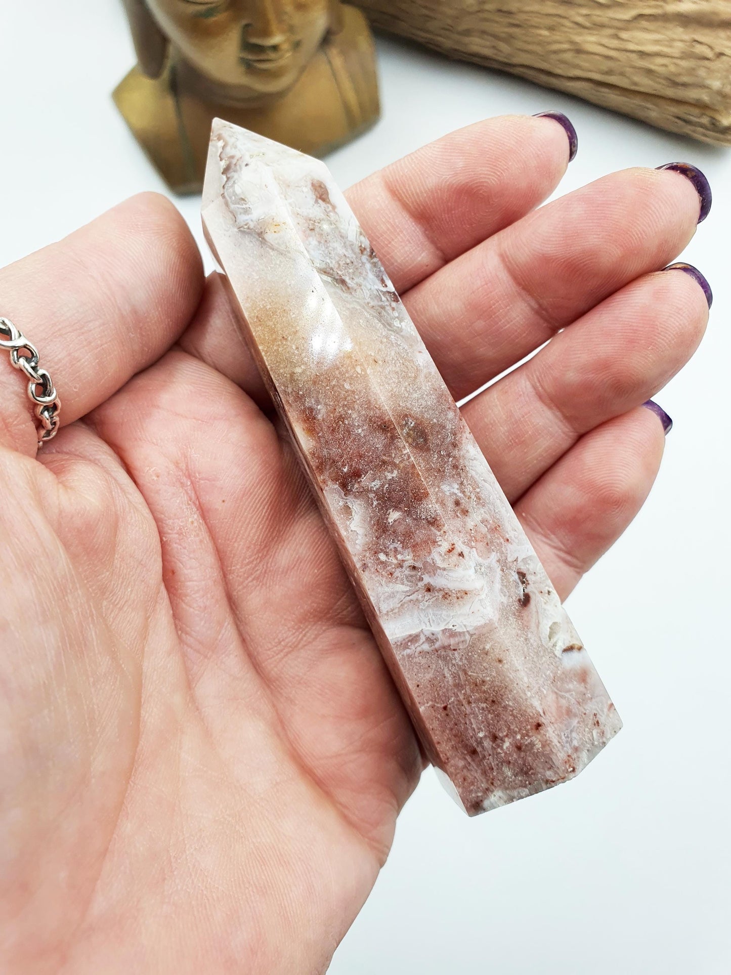 Pink Fluorite Root Tower