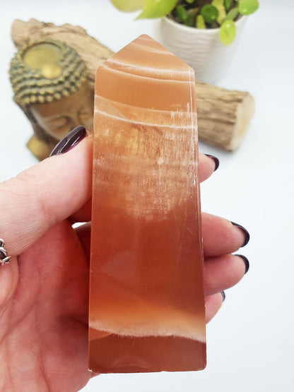 Honey Calcite Tower