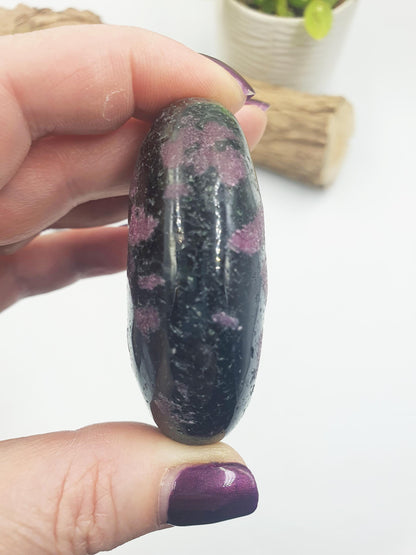 Unique Ruby in Zoisite Palm