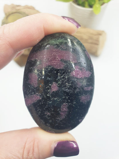 Unique Ruby in Zoisite Palm