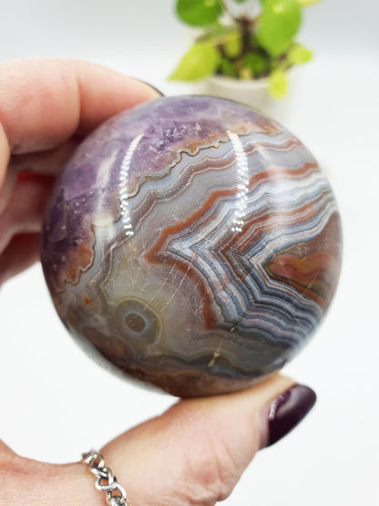 Amethyst Agate Sphere