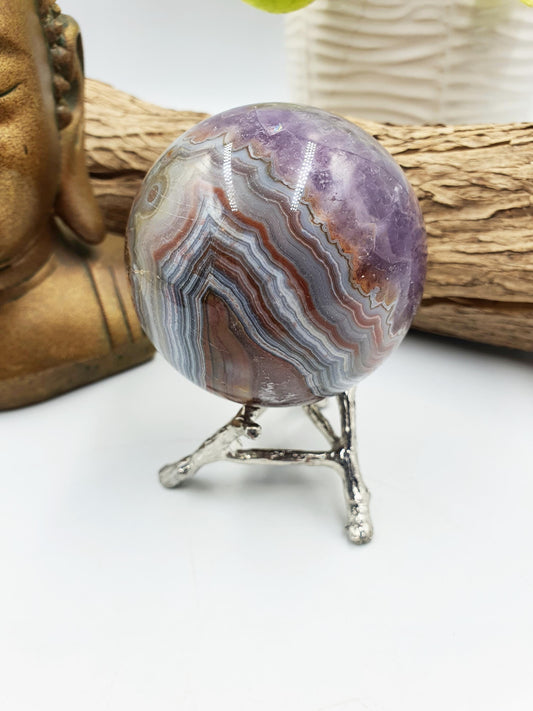 Amethyst Agate Sphere