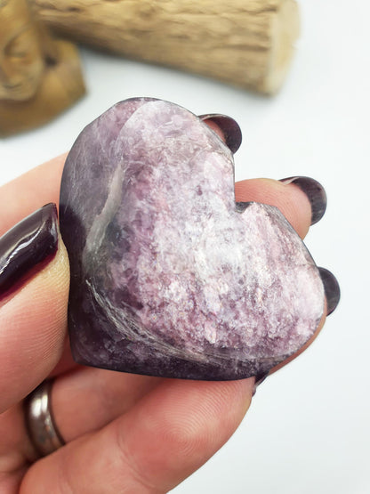 Purple Mica Puff Heart