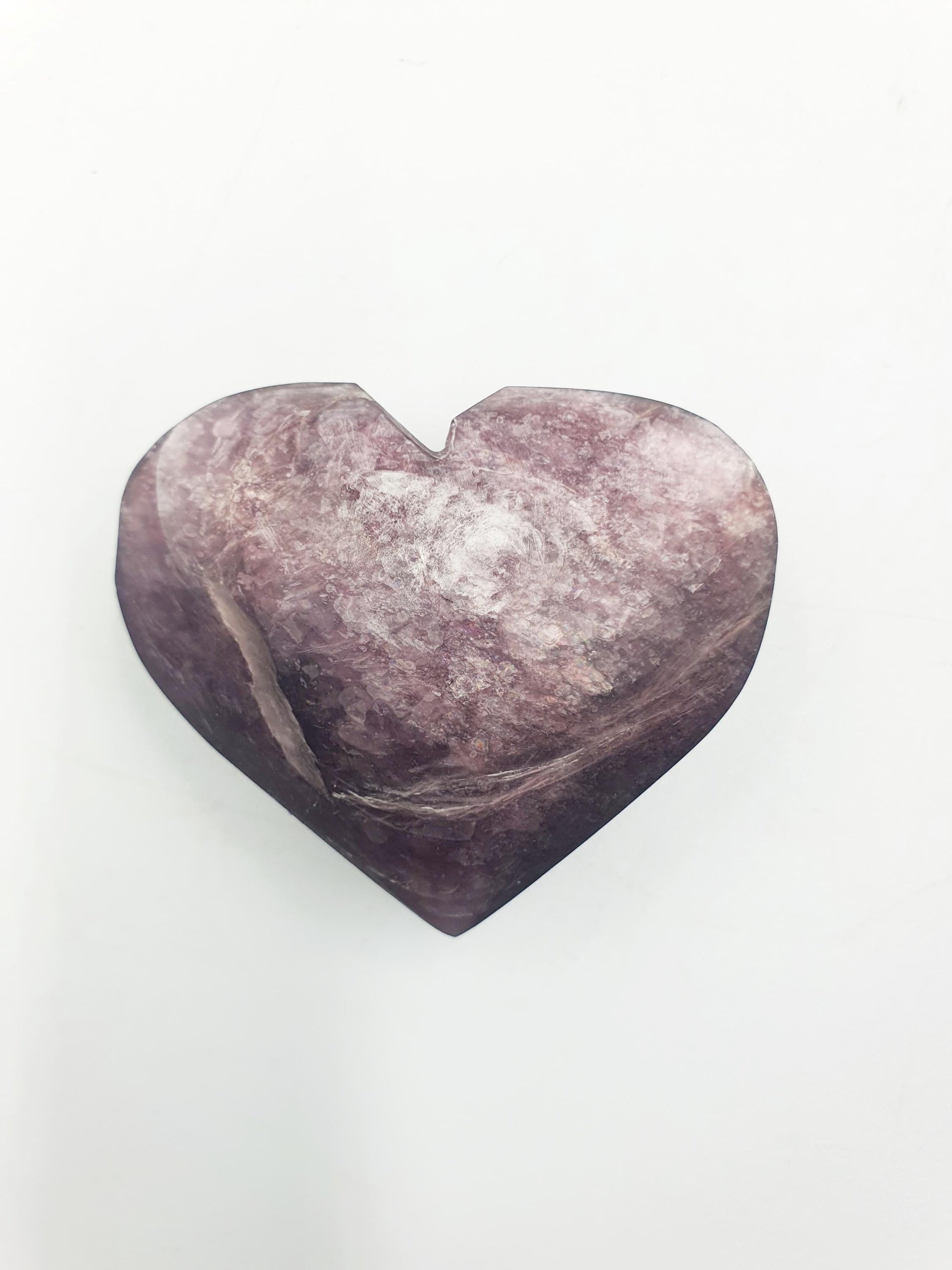 Purple Mica Puff Heart