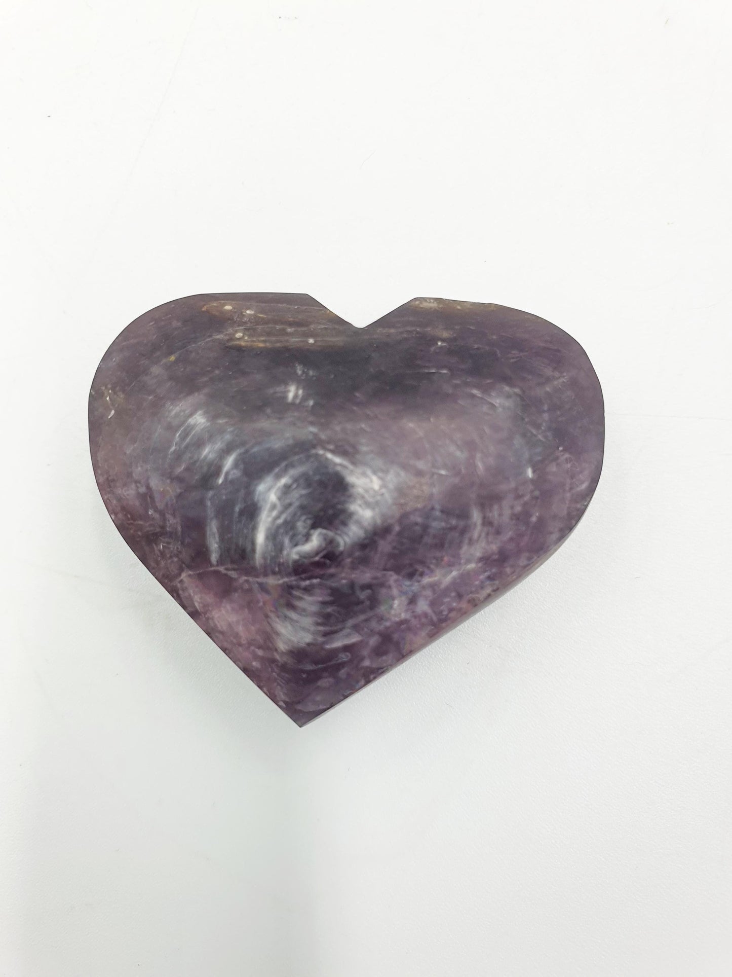 Purple Mica Puff Heart