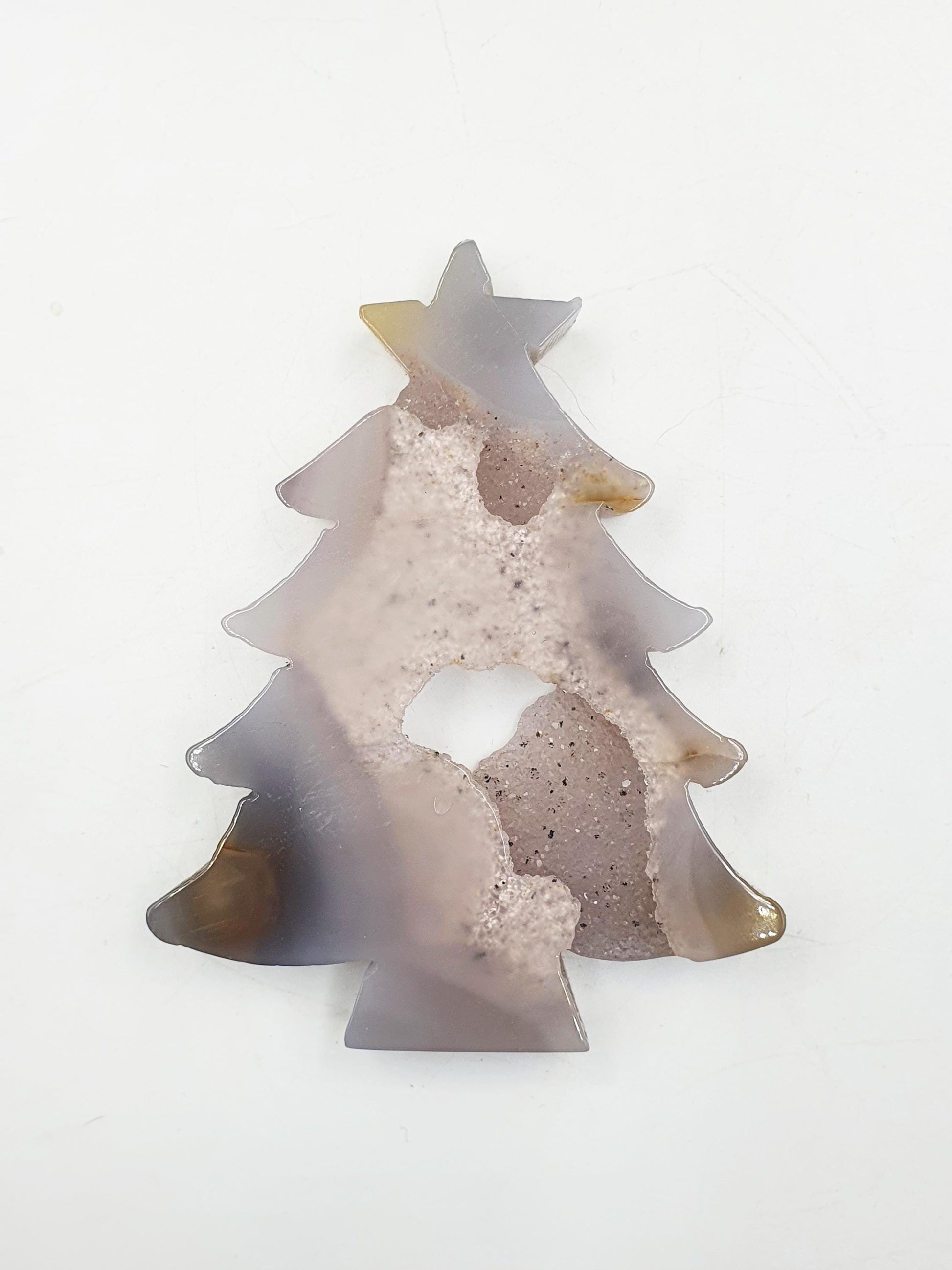 Agate Christmas Tree with Drusy