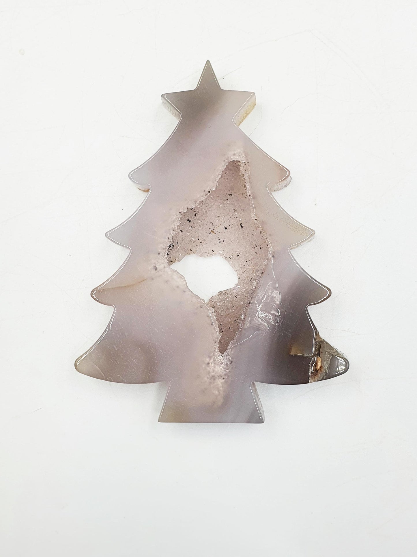 Agate Christmas Tree with Drusy