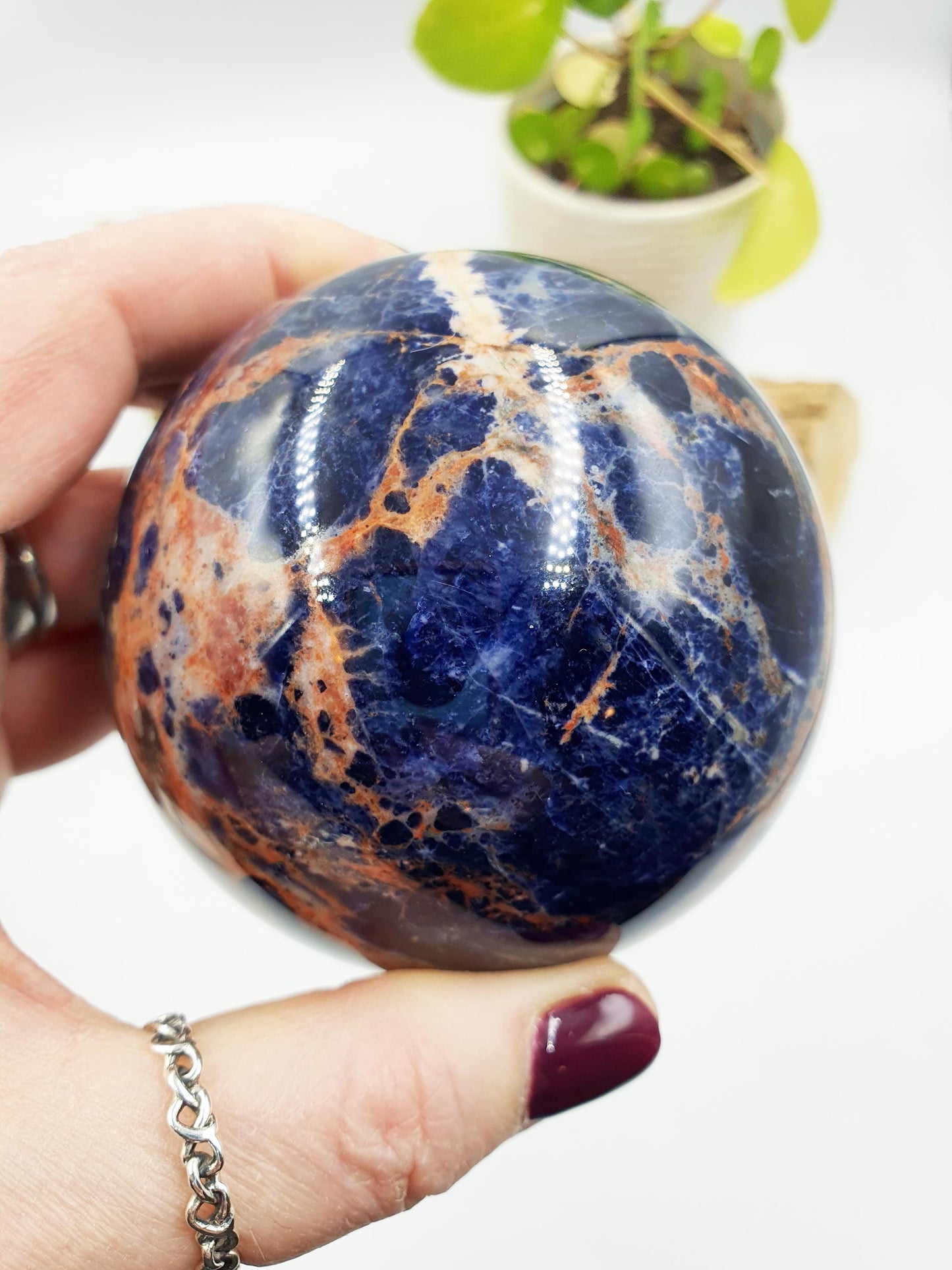 Sunset Sodalite Sphere