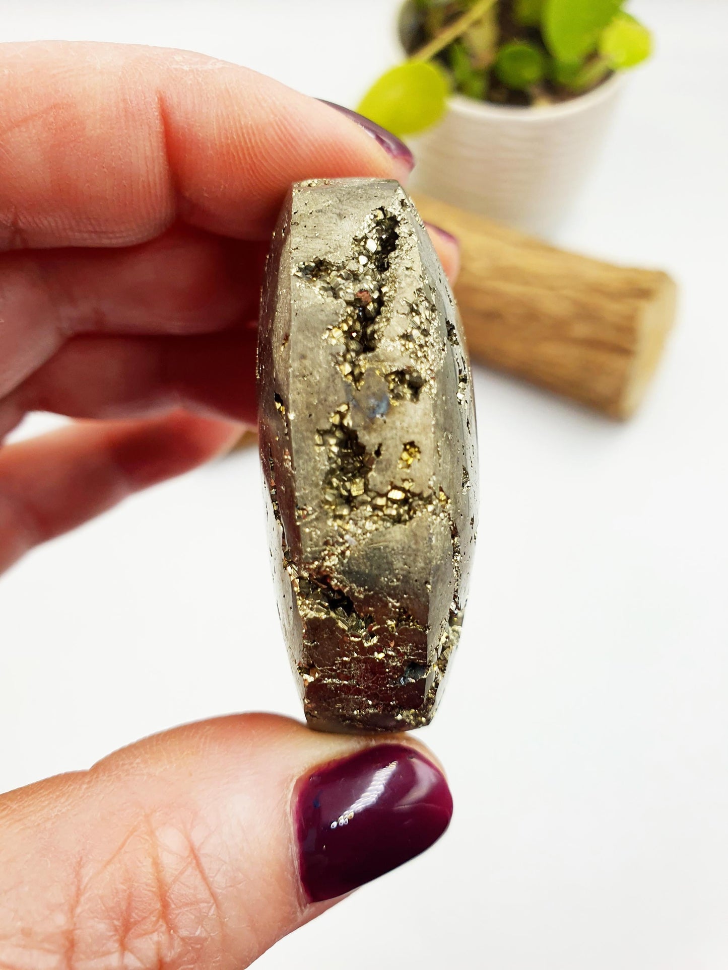 Drusy Pyrite Palm