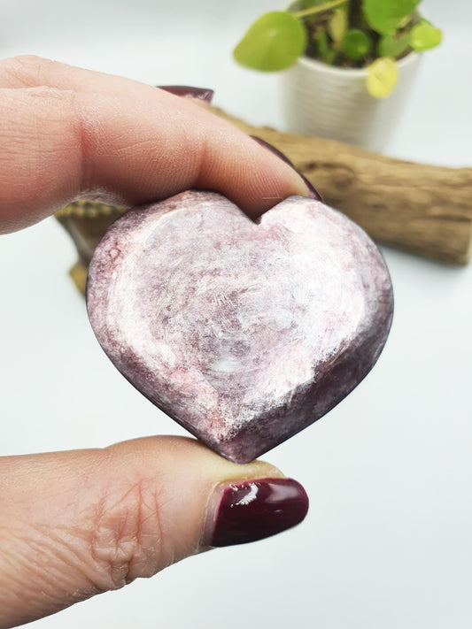 Purple Mica Puff Heart