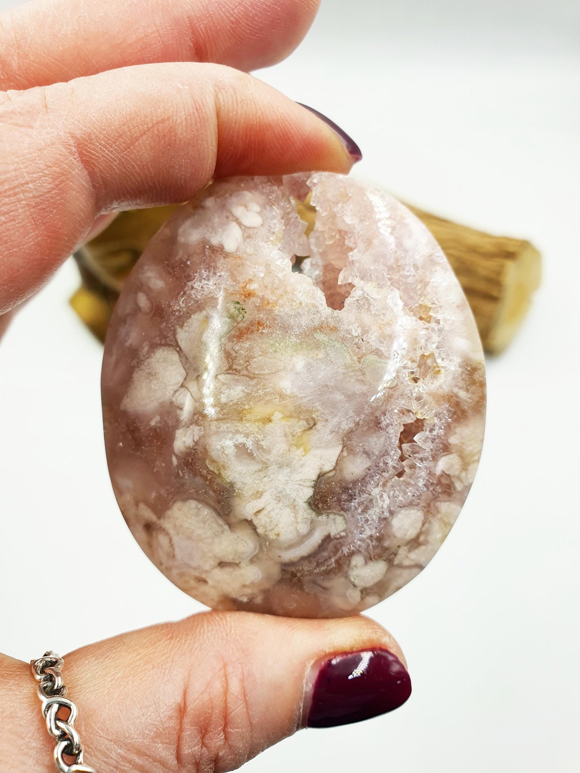 Pink Amethyst druzy Palm