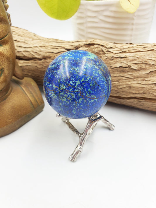 Azurite and Chrysocolla Sphere