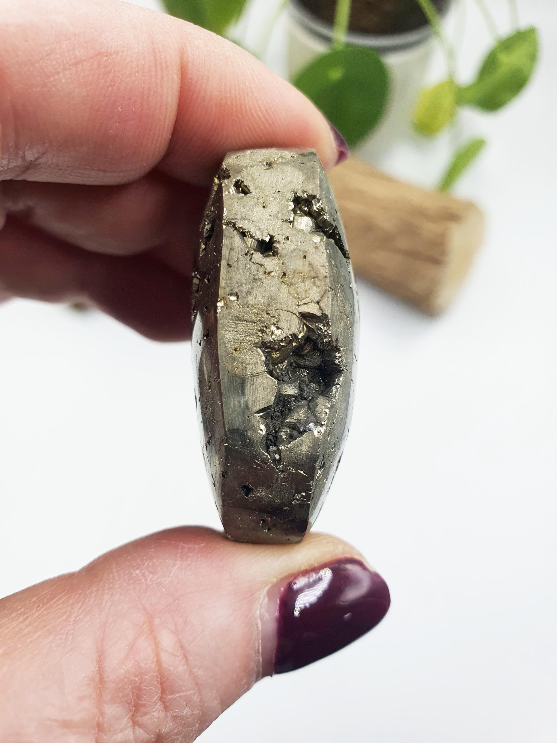 Drusy Pyrite Palm