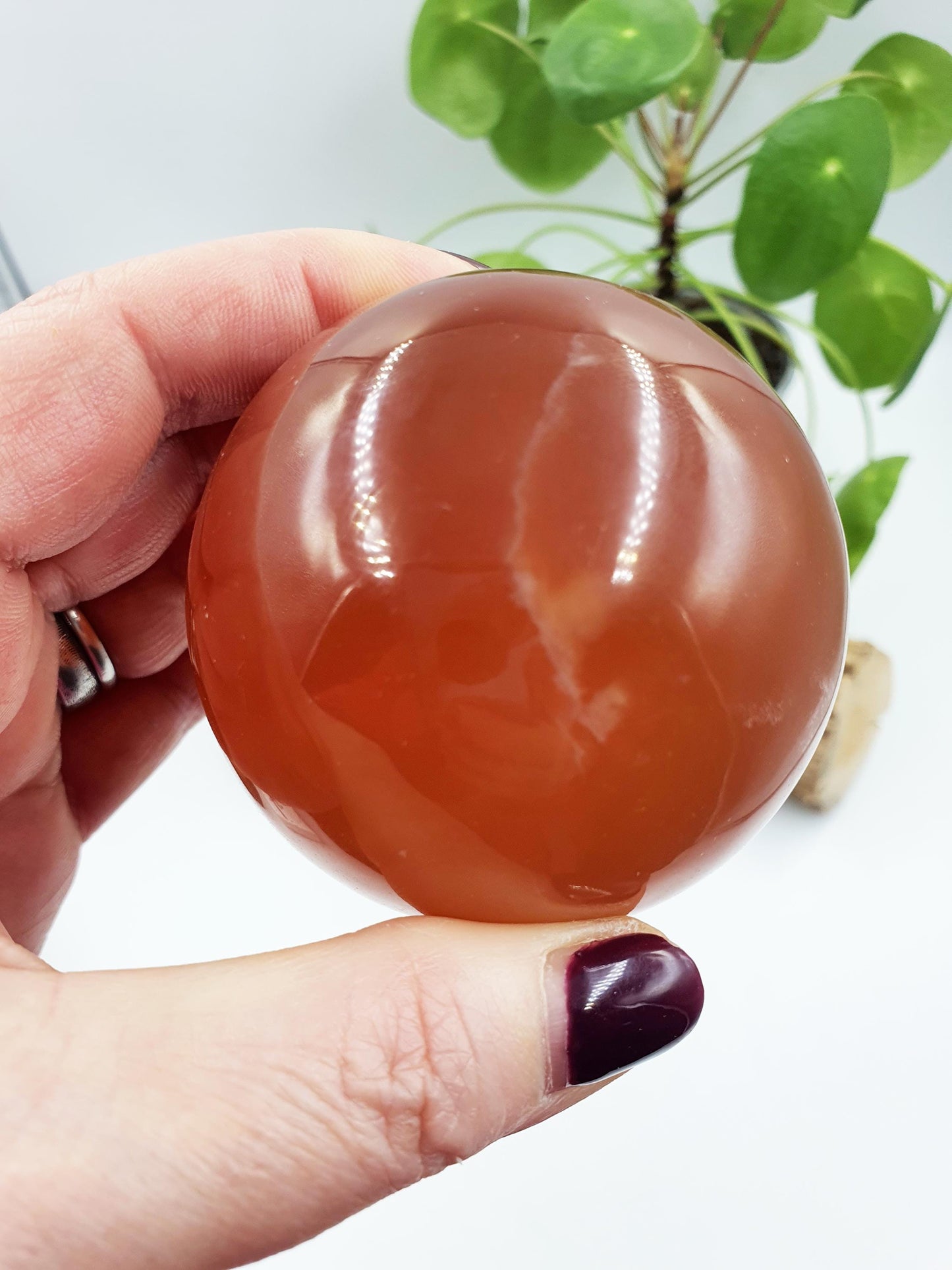 Honey Calcite Sphere