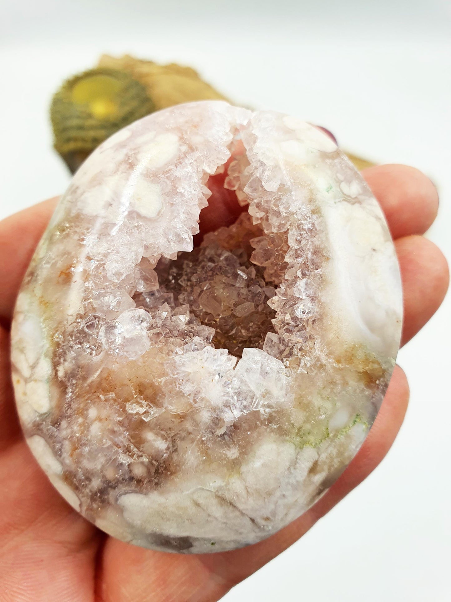 Pink Amethyst druzy Palm