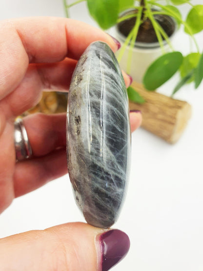 Pink and Purple Labradorite Palm