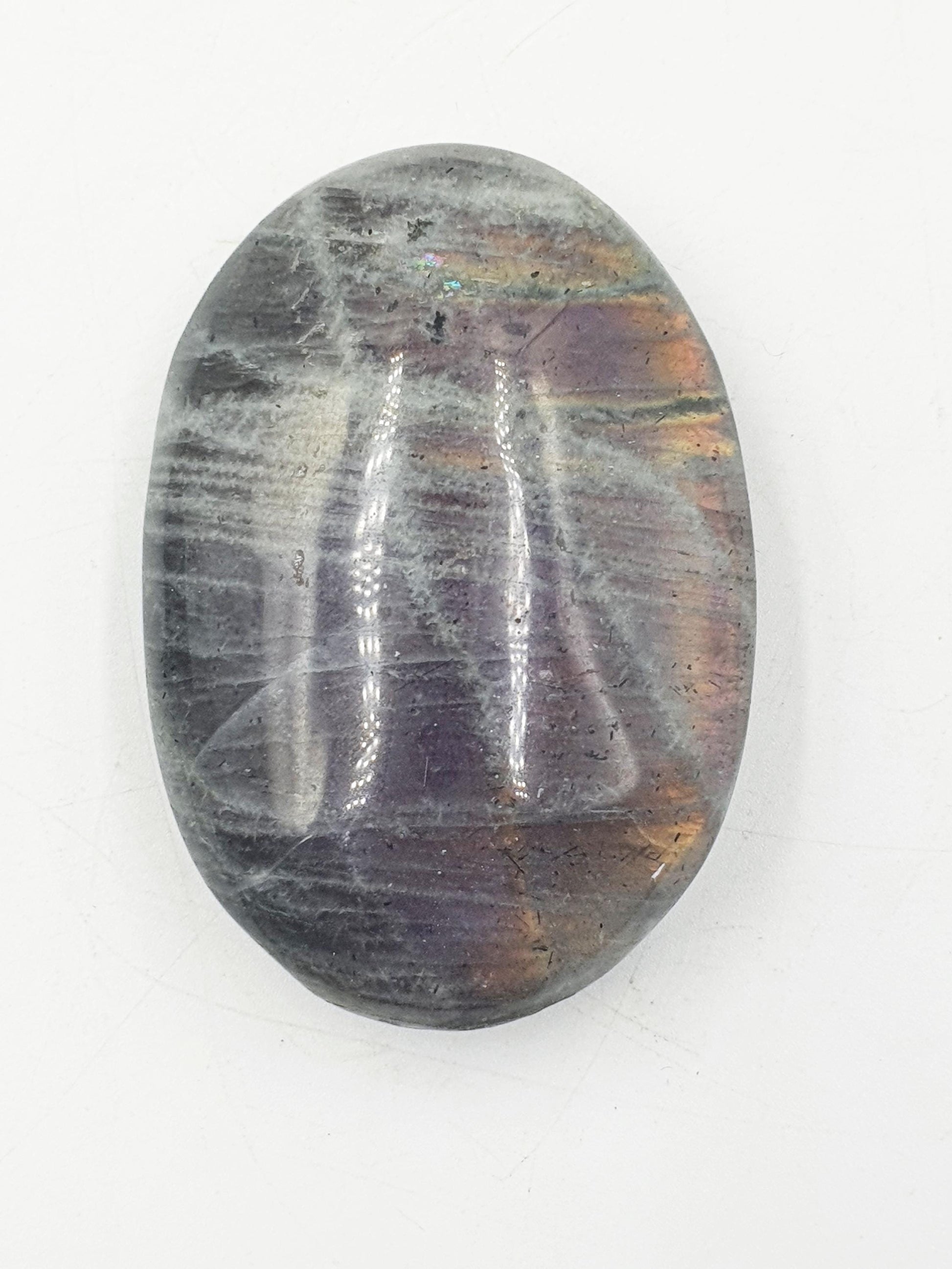 Pink and Purple Labradorite Palm