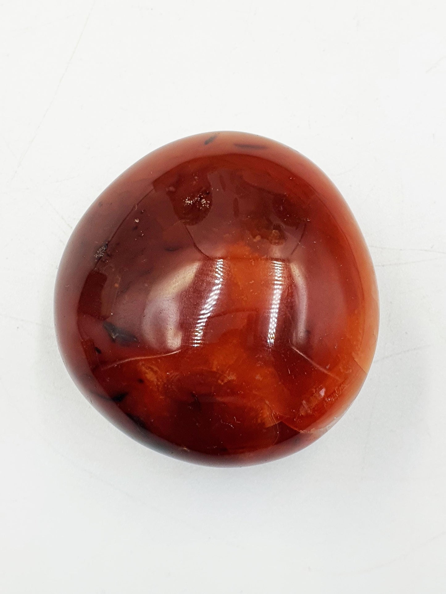 Beautiful Carnelian Palm / Carnelian Palm Stone / Carnelian Pocket Stone /Meditation Palm / Reiki Crystal Palm - 115g