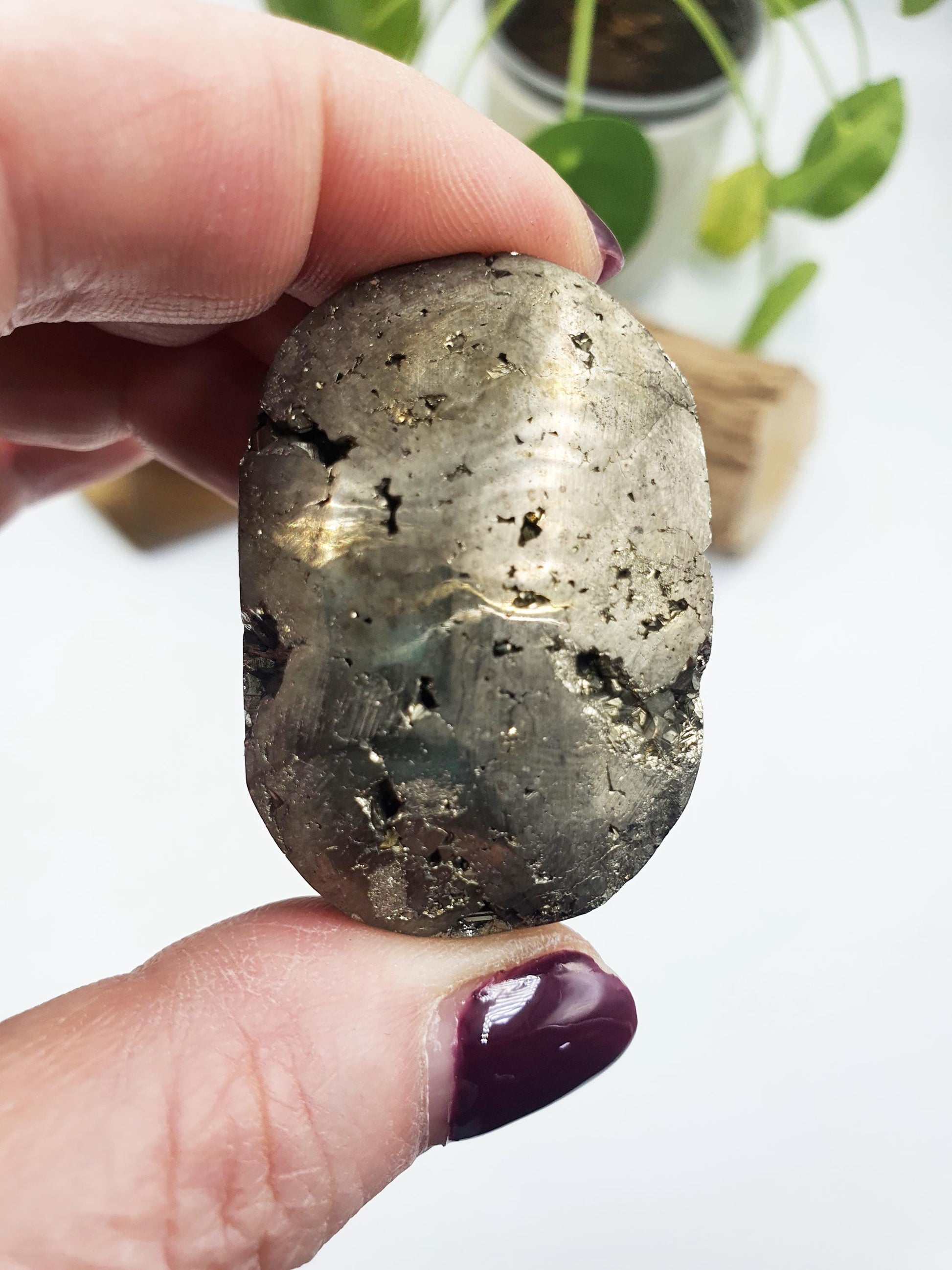 Drusy Pyrite Palm