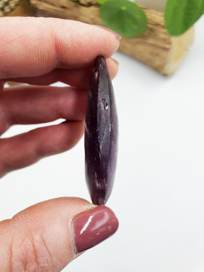 Flashy Purple Mica Palm / Purple Mica Palm Stone / Lepidolite Palm / Meditation Palm / Reiki Crystal Palm - 30g