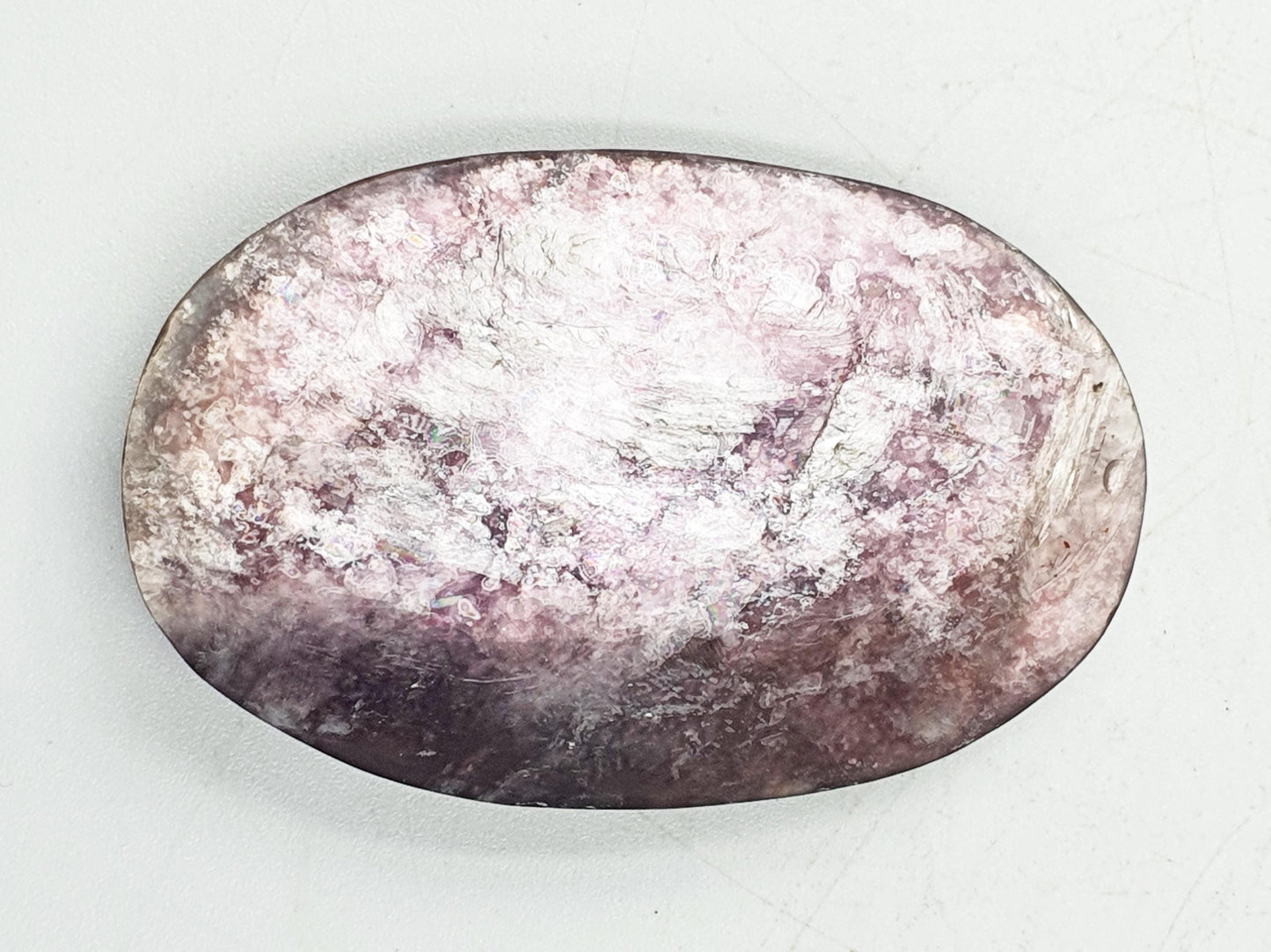 Flashy Purple Mica Palm / Purple Mica Palm Stone / Lepidolite Palm / Meditation Palm / Reiki Crystal Palm - 30g