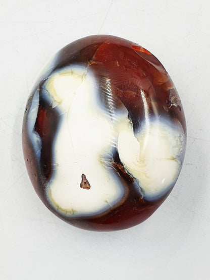 Beautiful Unique Carnelian Palm / Carnelian Palm Stone / Carnelian Pocket Stone / Meditation Palm / Reiki Crystal Palm - 110g