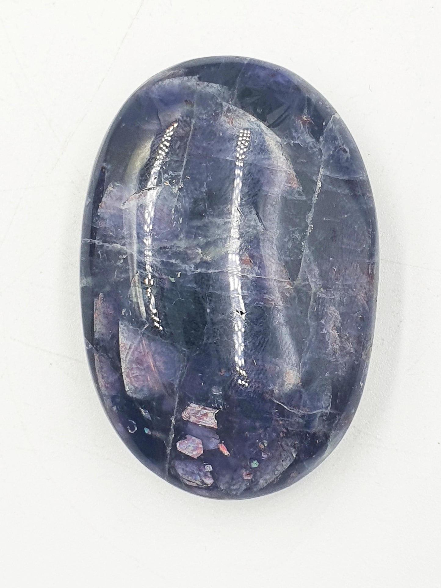 Stunning Flashy Sparkly Iolite Palm / Iolite Palm Stone / Rare Crystal Palm / Meditation Palm / Collectors Palm - 55g