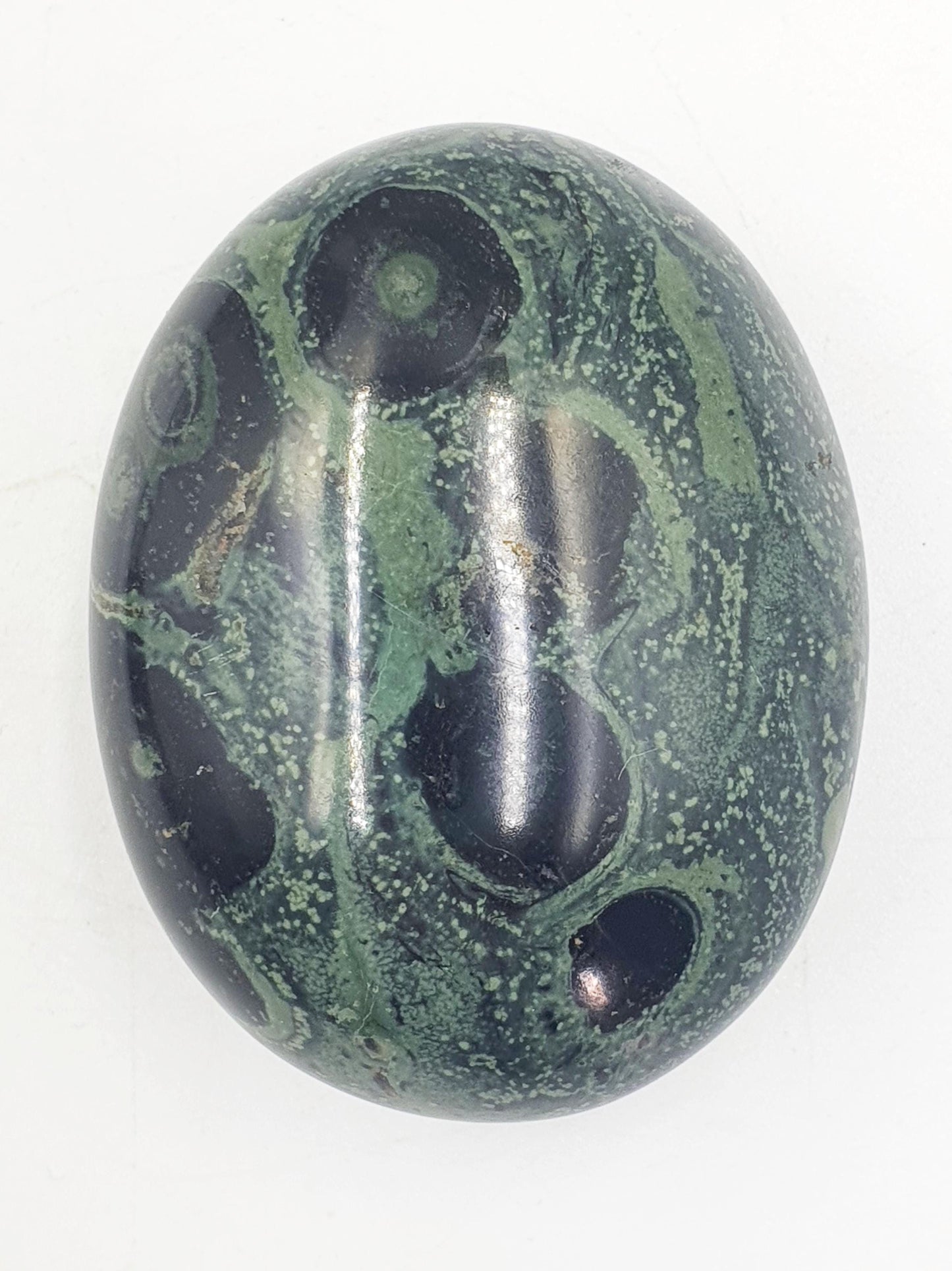 Beautiful Kambaba Jasper Palm / Kambaba Palmstone / Meditation Palm / Reiki Crystal Palm - 115g