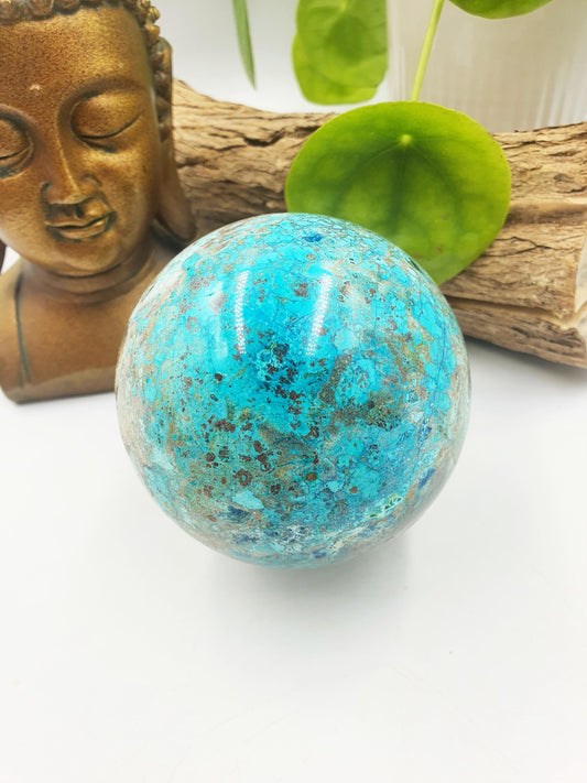 Large Stunning Quantum Quattro Sphere / Quantum Quattro Crystal Ball / Quantum Quattro Orb / Crystal Healing - 81mm