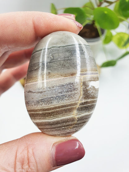 Unique Ocean Jasper Palm / Ocean Jasper Palm stone / OJ Palm / Pocket Crystal / Meditation Palm / Reiki Crystal Palm - 75g