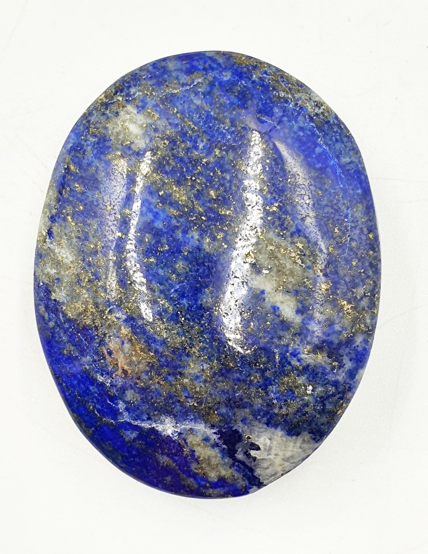 Large Beautiful Lapis Lazuli Palm / Lapis Lazuli Palmstone / Pocket Crystal / Meditation Palm / Reiki Crystal Palm - 110g