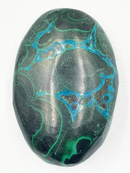 Beautiful Chrysocolla Palm / Chrysocolla Palm Stone / Rare Crystal Palm / Meditation Palm / Reiki Crystal Palm - 110g