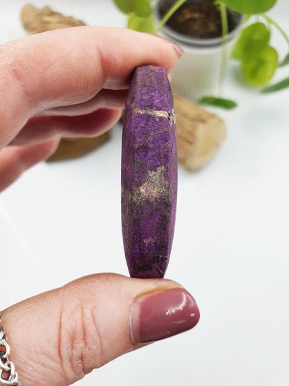 Beautiful Purpurite Palm / Purpurite Palm Stone / Purpurite Pocket Stone / Rare Palm Stone / Meditation Palm - 55g