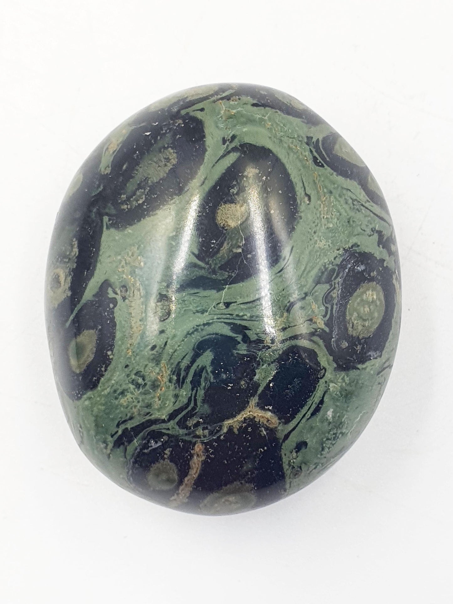 Pretty Kambaba Jasper Palm / Kambaba Palmstone / Meditation Palm / Reiki Crystal Palm - 85g