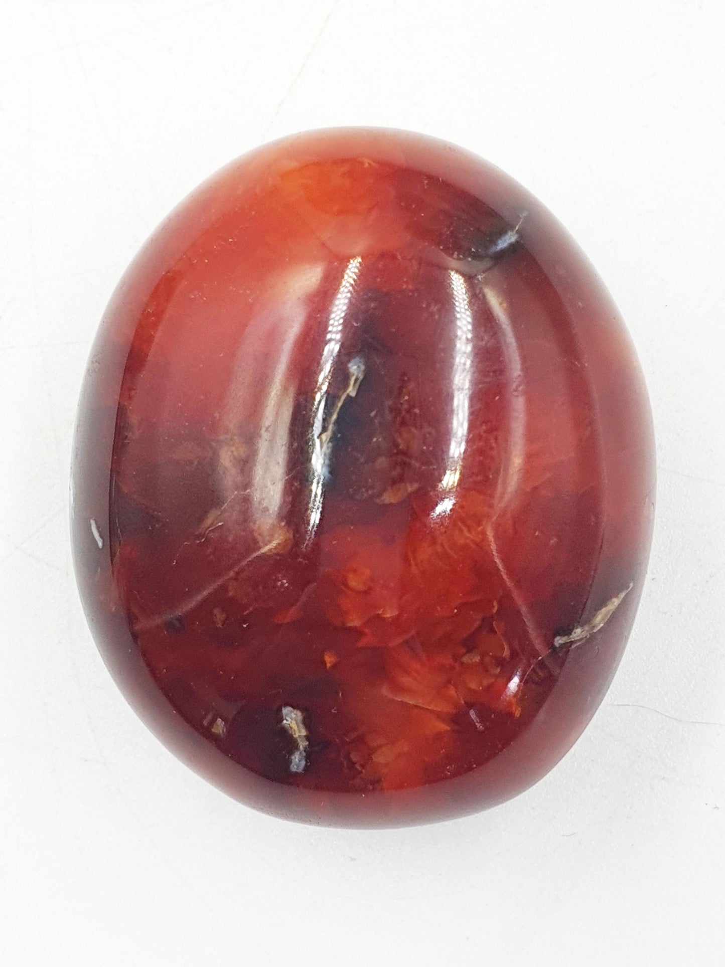 Beautiful Carnelian Palm / Carnelian Palm Stone / Carnelian Pocket Stone / Meditation Palm - 100g