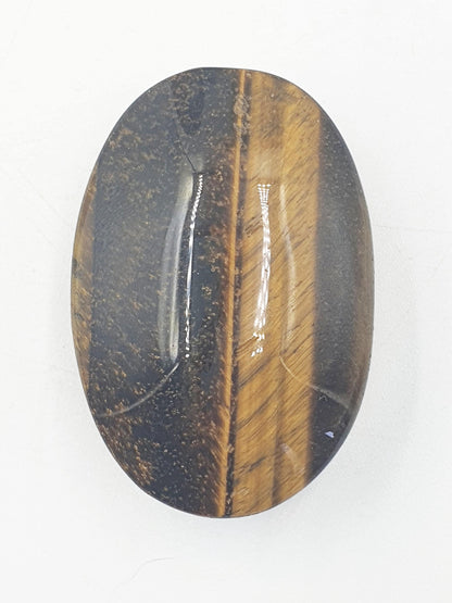 Flashy Yellow Tigers Eye Palm / Tiger's Eye Palm Stone / Pocket Crystal / Meditation Palm/ Reiki Crystal Palm - 50g