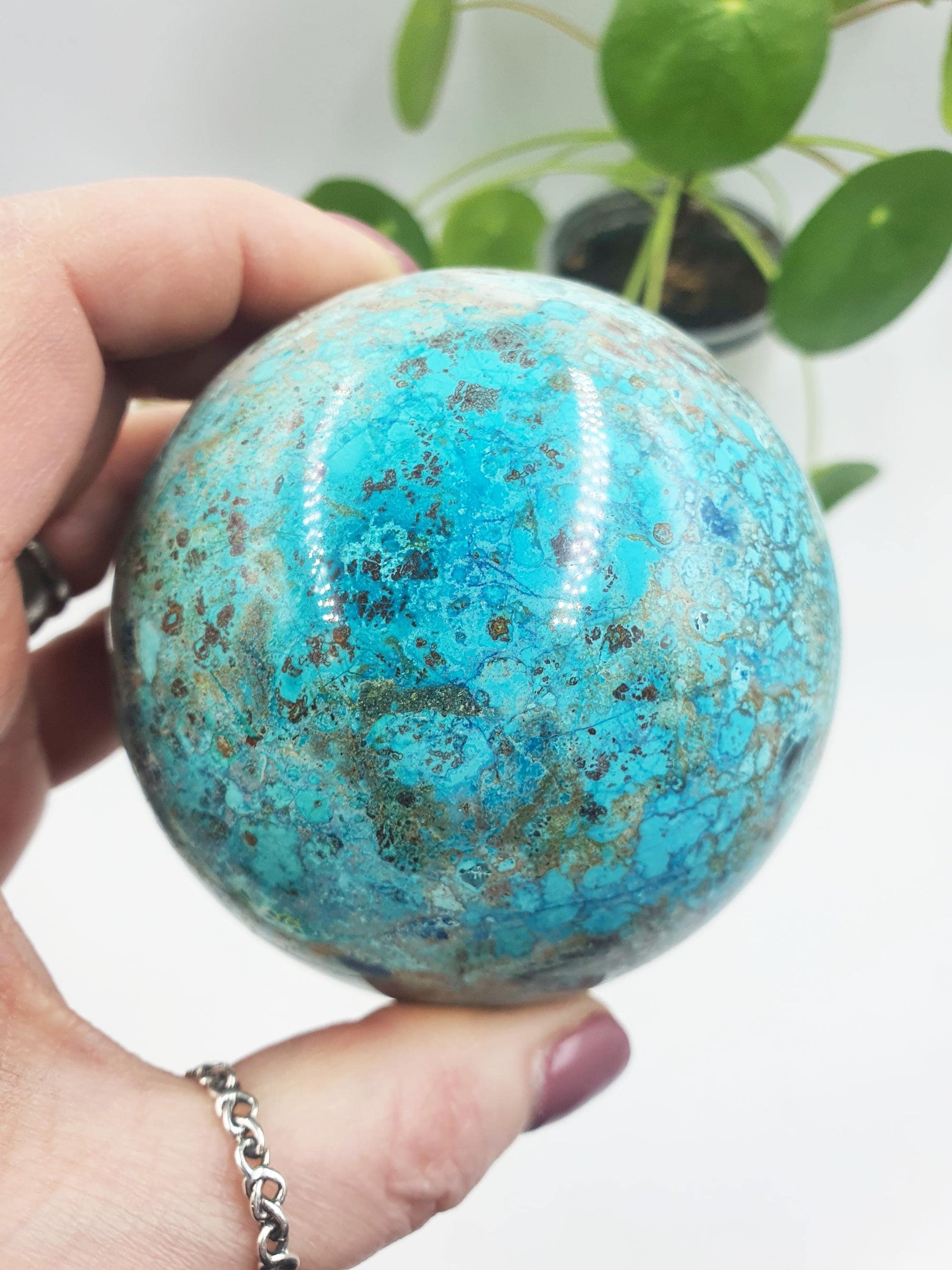 Large Stunning Quantum Quattro Sphere / Quantum Quattro Crystal Ball / Quantum Quattro Orb / Crystal Healing - 81mm