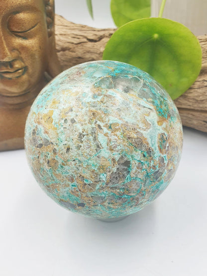 Large Stunning Quantum Quattro Sphere / Quantum Quattro Crystal Ball / Quantum Quattro Orb / Crystal Healing - 81mm