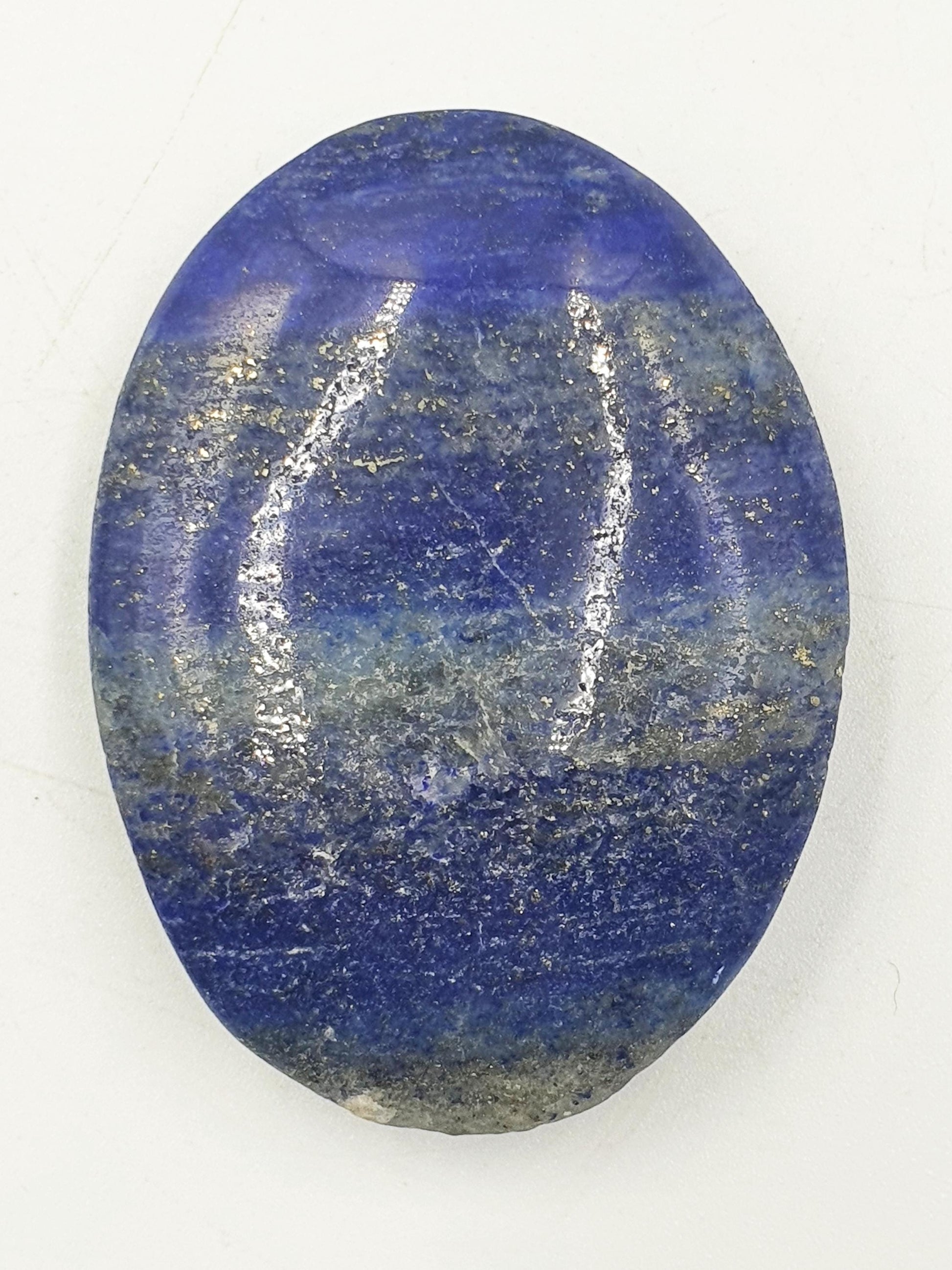 Beautiful Lapis Lazuli Palm / Lapis Lazuli Palmstone / Pocket Crystal / Meditation Palm / Lapis Reki Crystal Palm - 65g